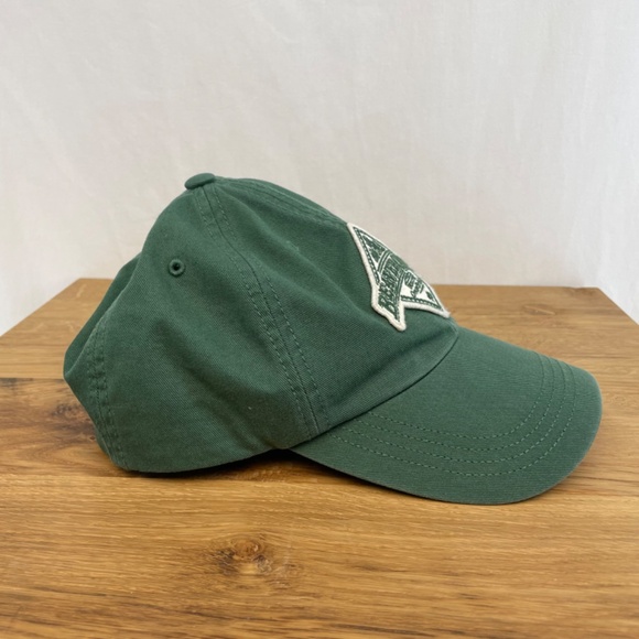 Roots Beaver Canoe Snapback Baseball Hat Green One Size - Picture 8 of 9